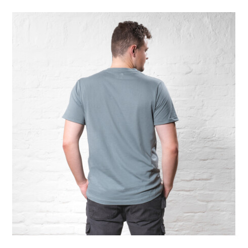 STIER T-Shirt embro essential organic cotton XL sedona sage