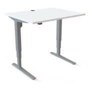 STIER Table haute 501-43 électrique réglable en hauteur 65-125 cm 100 × 80 cm blanc mélaminé-2