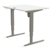 STIER Table haute 501-43 électrique réglable en hauteur 65-125 cm 100 × 80 cm blanc mélaminé-4