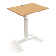 STIER Table haute 501-9 électrique hauteur réglable 80 x 60 cm hêtre blanc mélangé 72-120 cm-2