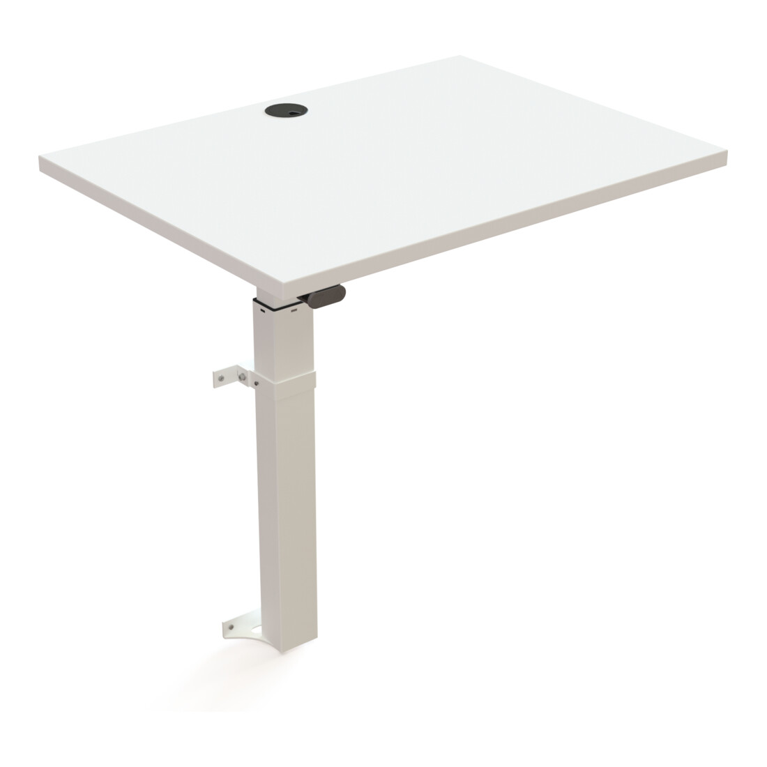 STIER Table haute 501-9 électrique réglable en hauteur 80 × 60 cm blanc