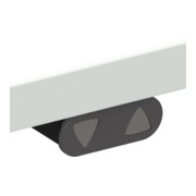 STIER Table haute 501-9 électrique réglable en hauteur 80 × 60 cm blanc-4