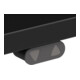 STIER Table haute électrique 501-9 80 x 60 cm Noir/Blanc mélangé 72-120 cm
