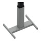 STIER Table haute électrique réglable en hauteur 80 x 60 cm noyer mélaminé 68-120 cm