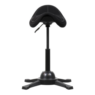STIER Tabouret de selle avec siège creux hauteur d'assise 480-660 mm noir