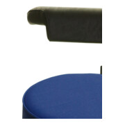 STIER Tabouret pivotant Ø 360 mm atollblau, dossier et accoudoirs réglables en hauteur à 360°-4