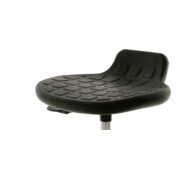 STIER Tabouret pivotant multi-mouvements siège PU noir 490-680mm inclinaison 12° support lombaire-5