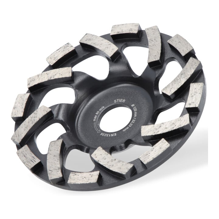 STIER Tête de meule diamantée 125 × 22,23 mm Abrasif