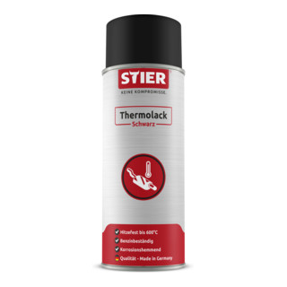 STIER Thermolack schwarz hitzefest bis 600°C 400 ml