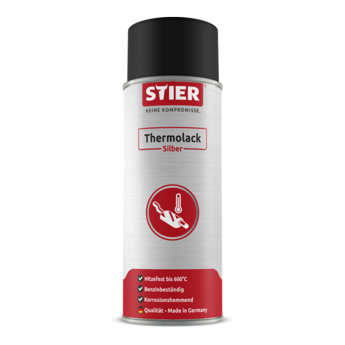 STIER Thermolack silber hitzefest bis 600°C 400 ml