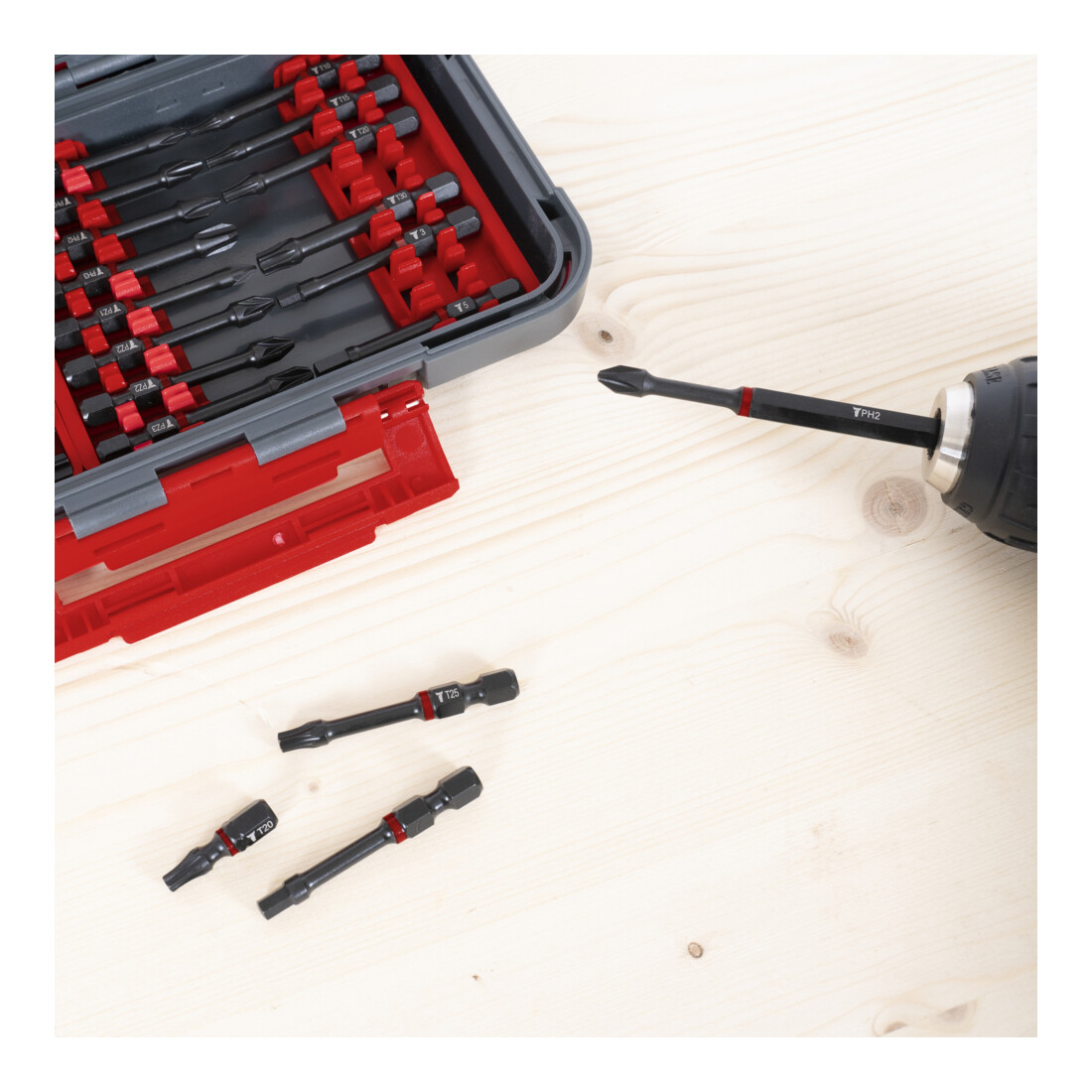 STIER Torsions-Bitsatz für Akkuschrauber 42-teilig
