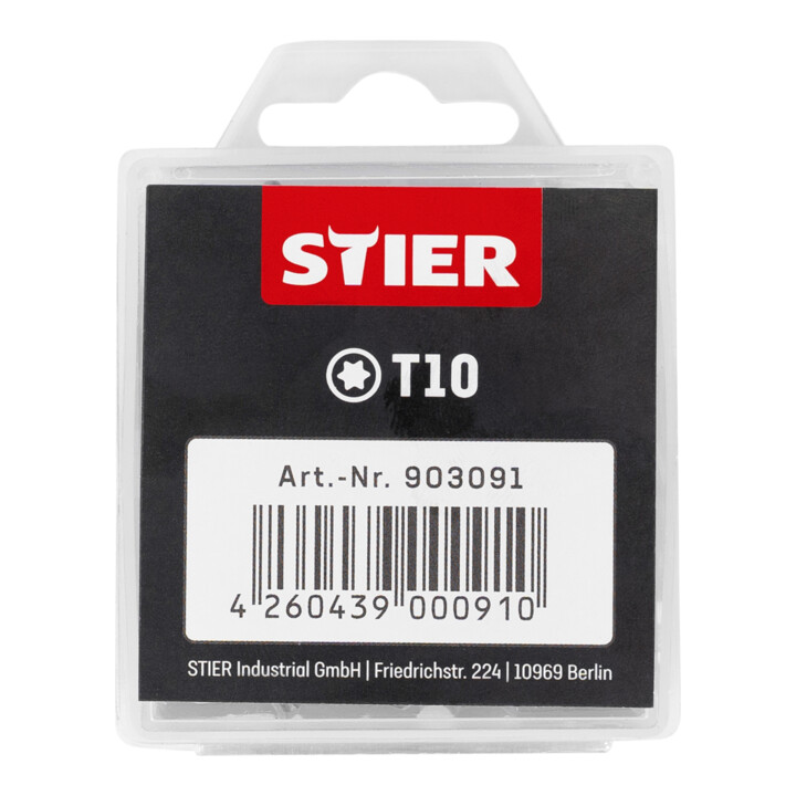 Set STIER Senkkopf-Spanplattenschraube 3x35 + Universalhalter KraftSpezial + TORX®-Bit-Großpackung T10