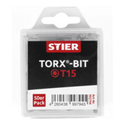 STIER TORX®-Bit-Großpackung T15