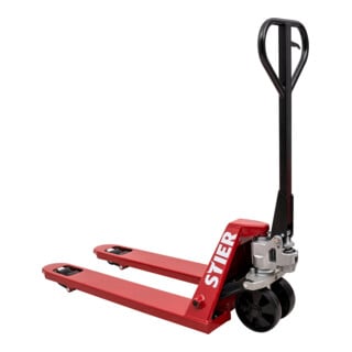 STIER Transpallet, portata 2500 kg, lunghezza delle forche 800 mm, pneumatici in nylon