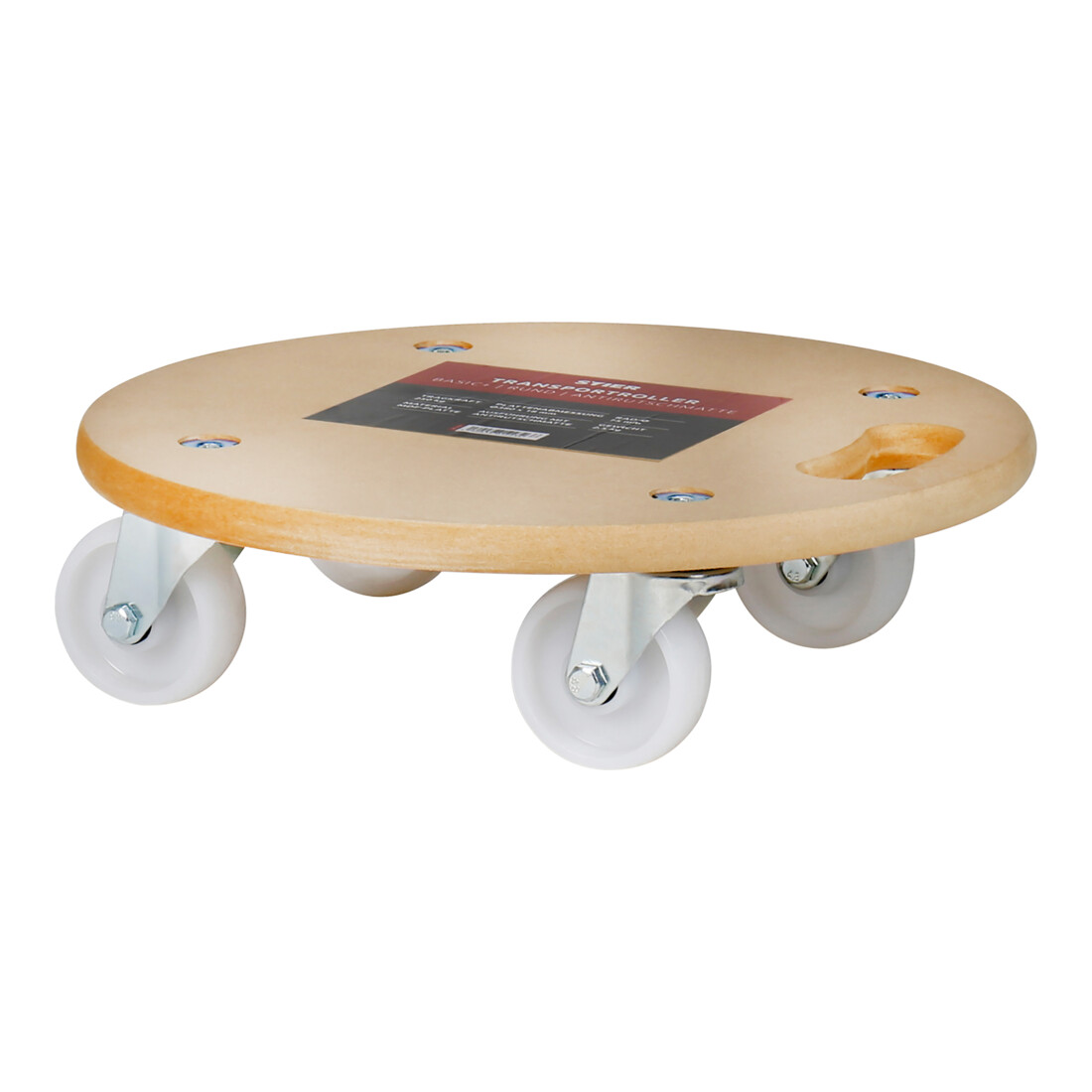 STIER transportroller rond met antislipmat