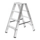 STIER trapladder Premium 2x4 treden tweezijdig oploopbaar