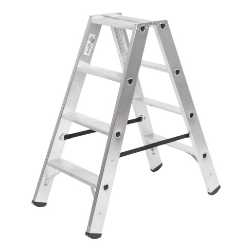 STIER trapladder Premium 2x4 treden tweezijdig oploopbaar