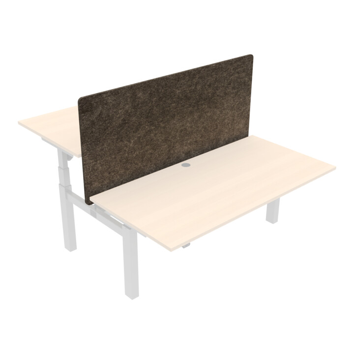 Set STIER Elektrisch h henverstellbares Gestell f r Team-Schreibtisch 501-88 160x80cm 65-125cm + Schreibtischplatte 160x80cm wei  + Trennwand f r Team-Schreibtisch 501-88 160x80cm