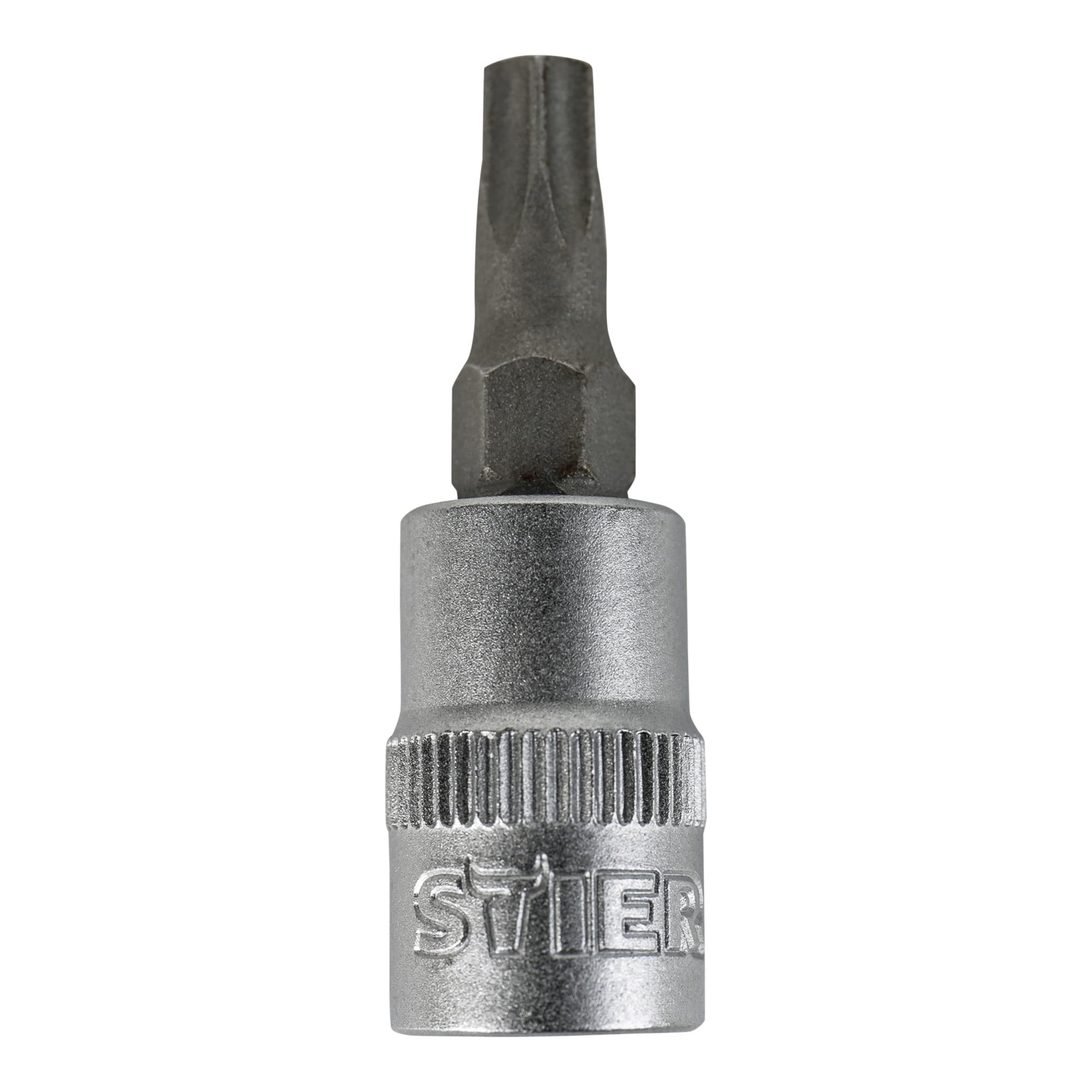 STIER TX-Bit-Steckschlüsseleinsatz 1/4" mit Bohrung, TX 27