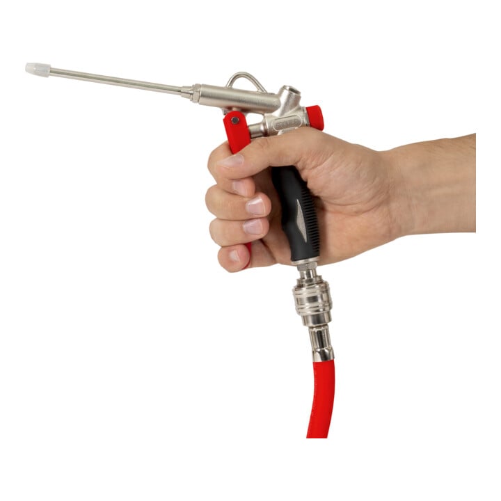 STIER uitblaaspistool met verwisselbare nippel en FlowControl