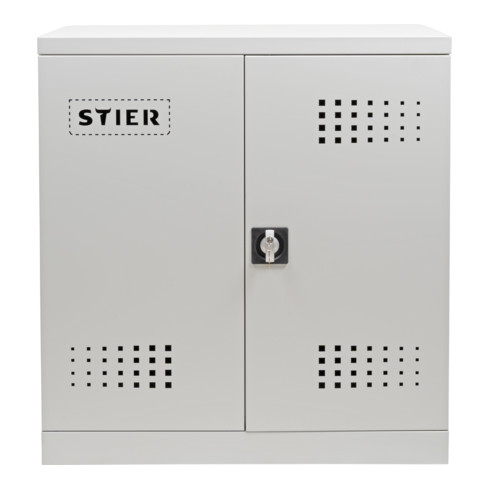STIER Umwelt-Beistellschrank mit verzinkten Wannenböden 500 mm 2 1000 mm