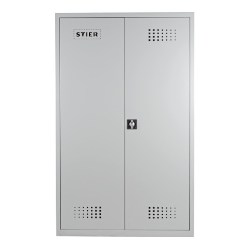 STIER Umweltschrank mit 4 verzinkten Wannenböden 1950x1200x420 mm