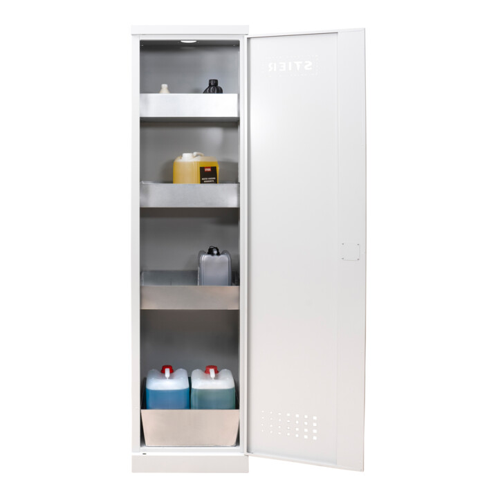 STIER Umweltschrank mit 4 verzinkten Wannenböden