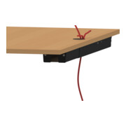 STIER Universal-Kabelkanal elektrisch höhenverstellbare Tische Schwarz-4