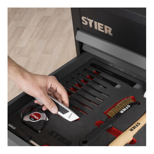 STIER Universal-Werkzeugsatz 18-teilig in Weichschaumeinlage (EVA)