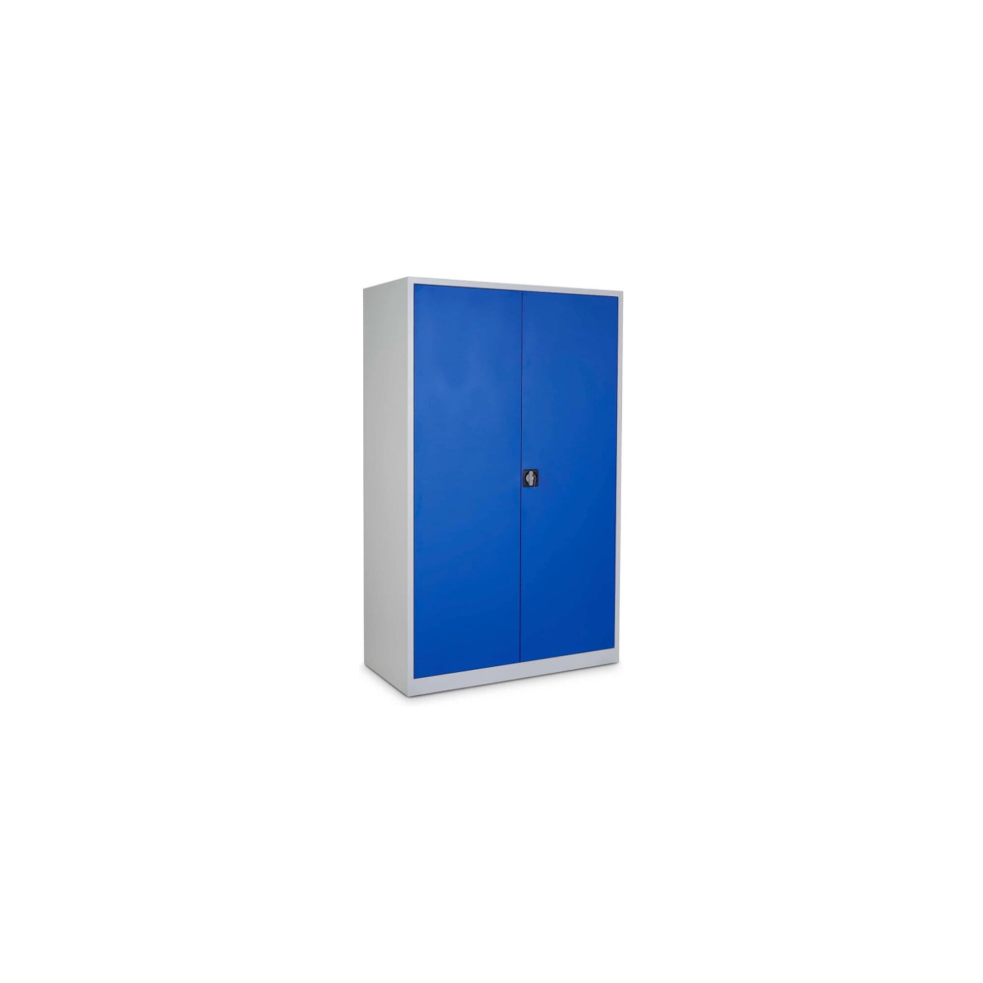STIER Universalschrank 1950 x 1200 x 420 mm mit 4 Fachböden lichtgrau enzianblau verschweißt