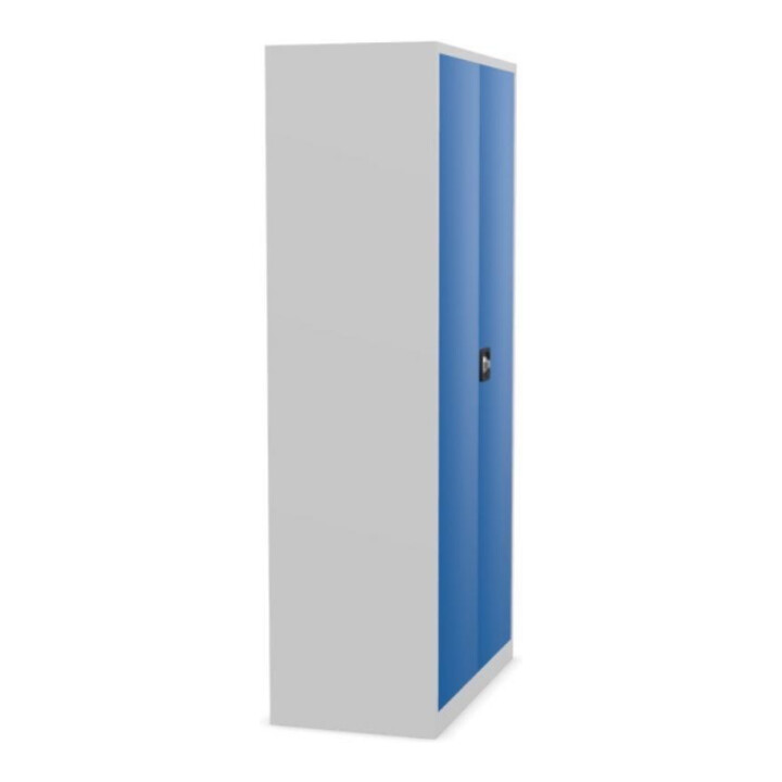 STIER Universalschrank 1950 x 1200 x 420 mm mit 4 Fachböden lichtgrau enzianblau verschweißt