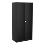 STIER Universalschrank 1950 x 920 x 420 mm Tiefschwarz verschweißt mit 4 Fachböden-1