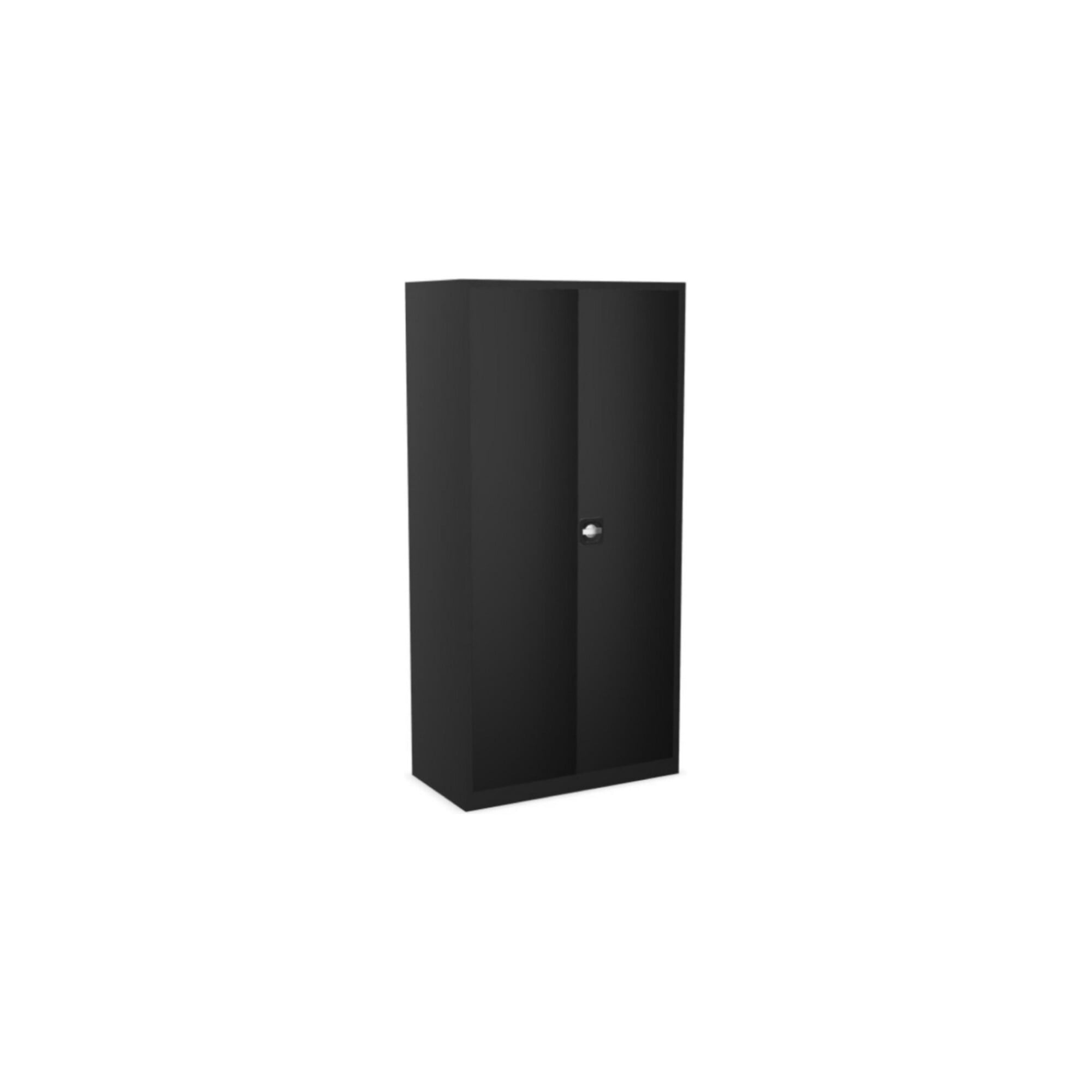 STIER Universalschrank 1950 x 920 x 420 mm Tiefschwarz verschweißt mit 4 Fachböden