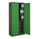 STIER Universalschrank Basic 92 x 42 cm 4 Fachböden anthrazitgrau/grün