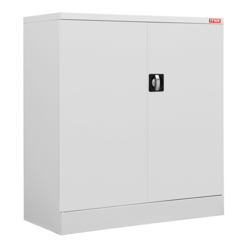 STIER Universalschrank mit 2 Fachböden 1000x1200x420mm lichtgrau