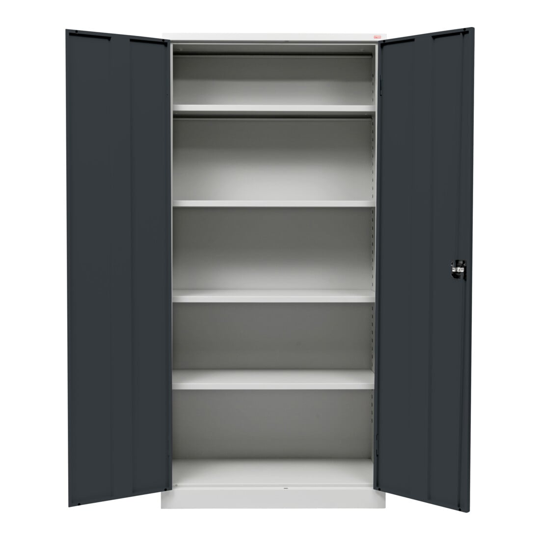 STIER Universalschrank mit 4 Fachböden 1800x800x380mm anthrazitgrau verschweißt