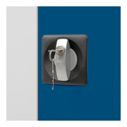 STIER Universalschrank mit 4 Fachböden 1800x800x380mm enzianblau verschweißt-2