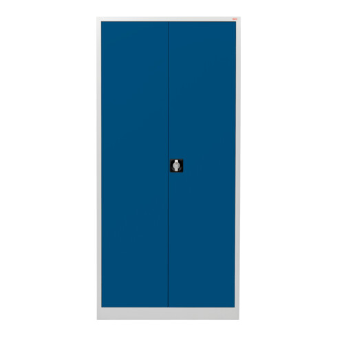 STIER Universalschrank mit 4 Fachböden 1800x800x380mm enzianblau verschweißt