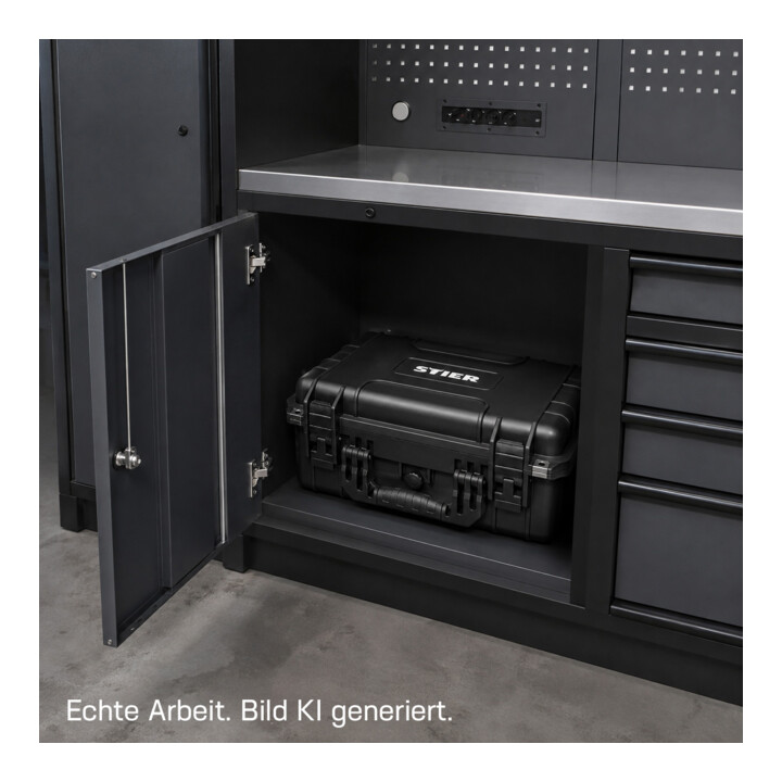 STIER universeel outdoorkoffer geschikt voor vliegtuigtransport LxBxH 418x317x151 mm