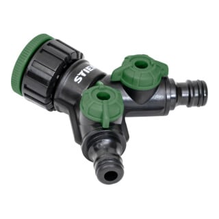 STIER Valvola a 2 vie / distributore Premium 33,3 mm G1 pollici e 26,5 mm G3/4 pollici