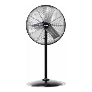 STIER Ventilateur sur pied en métal Premium avec oscillation à 90°, 260 W