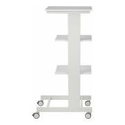 STIER verrijdbare computertafel, 1180 mm hoogte x 600 mm breedte x 500 mm diepte, grijs-4