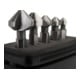 STIER verzinkfrees set 5-delig, bit-schacht 1/4"