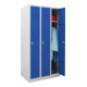 STIER Vestiaire 3 casiers 1800×870×500 mm bleu gentiane-3