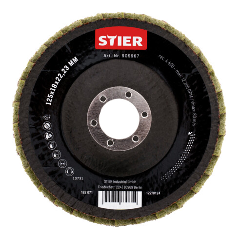 STIER vlies-lamellenschuurschijven 125