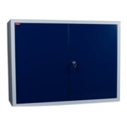 STIER Wandschrank, sichere & platzsparende Aufbewahrung, blau