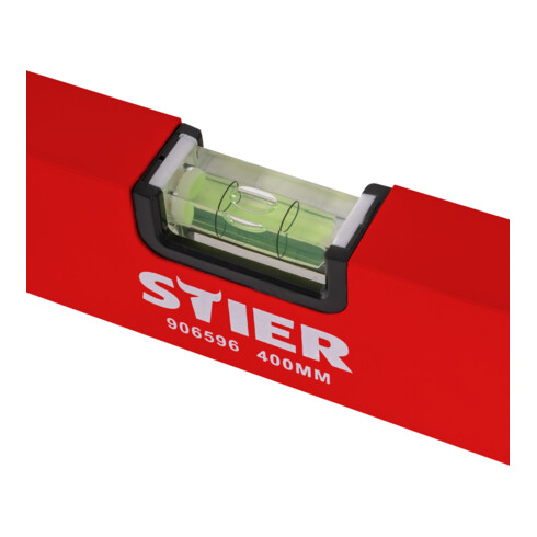 STIER Wasserwaage Aluminium ± 1,0 mm/m drei Libellen