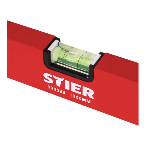 STIER waterpas 100 cm aluminium ± 1,0 mm/m drie libellen