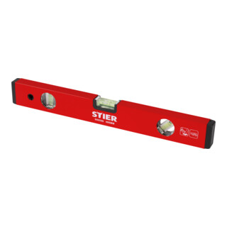 STIER Waterpas aluminium ± 1,0 mm/m met drie libellen