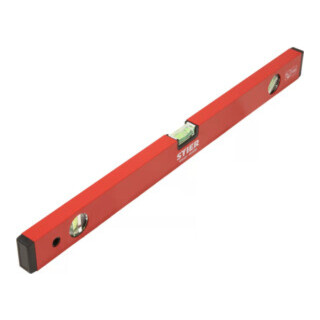 STIER Waterpas aluminium ± 1,0 mm/m met drie libellen